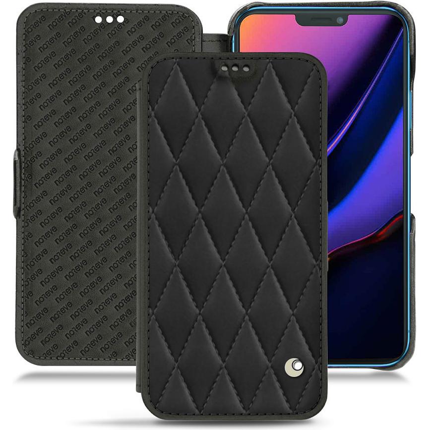 Noreve Lederschutzhülle horizontal (Apple iPhone 11), Smartphone Hülle, Schwarz