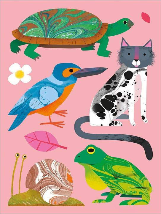 Actual product image Djeco Marmorpapier Bunt