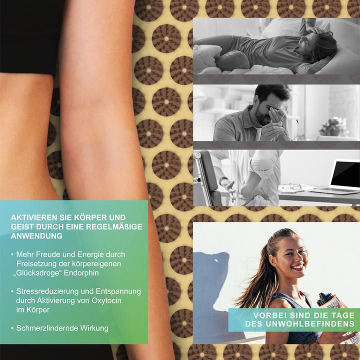 Produktbild Mybeo Akkupressurmatte für Massagen 68x42 cm, inkl. Tragetasche, hilft gegen Kopfschmerzen und Migräne