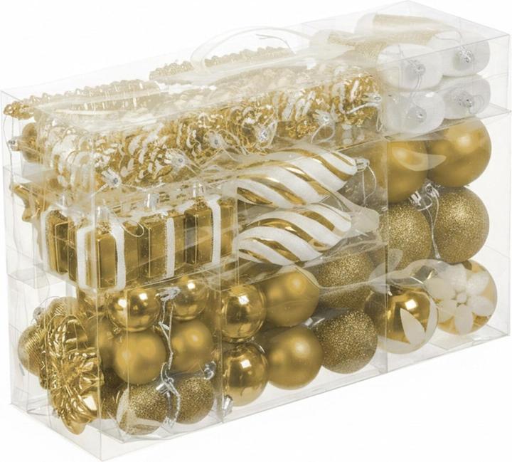Produktbild Relaxdays Weihnachtskugeln-Set (72x)