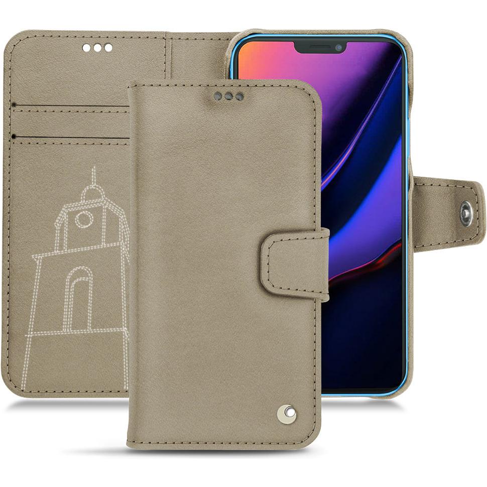 Thumbnail - Noreve Lederschutzhülle Wallet (Apple iPhone 11), Smartphone Hülle, Beige