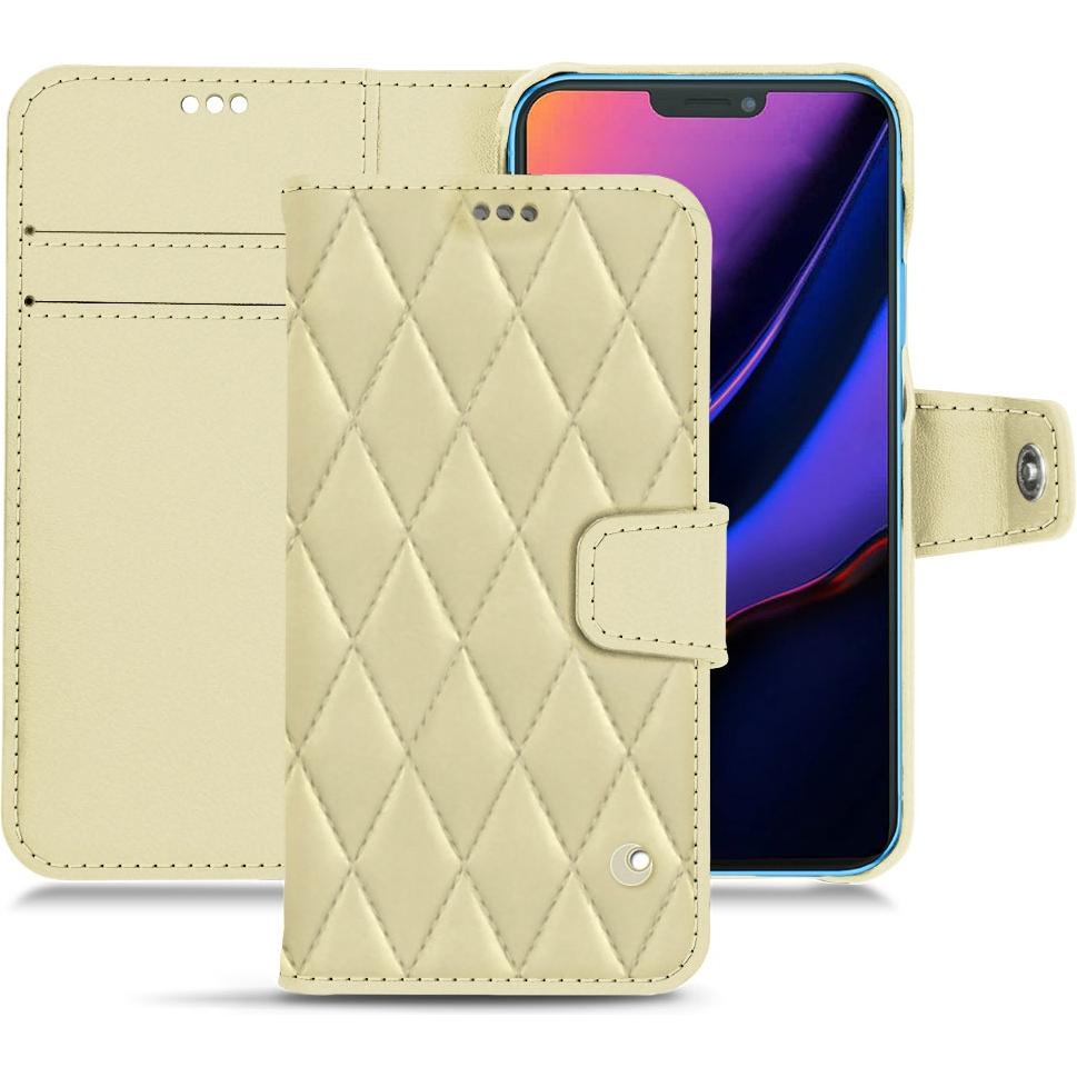 Thumbnail - Noreve Lederschutzhülle Wallet (Apple iPhone 11), Smartphone Hülle, Beige