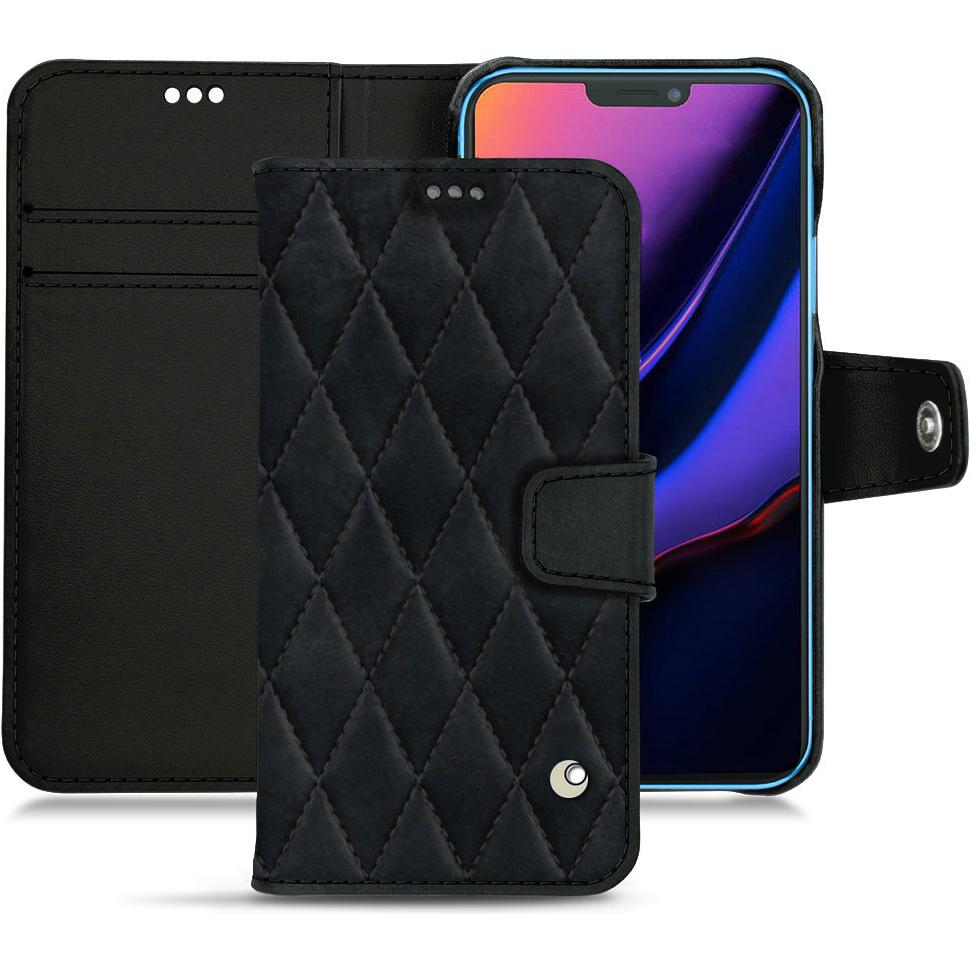 Noreve Lederschutzhülle Wallet (Apple iPhone 11), Smartphone Hülle, Schwarz