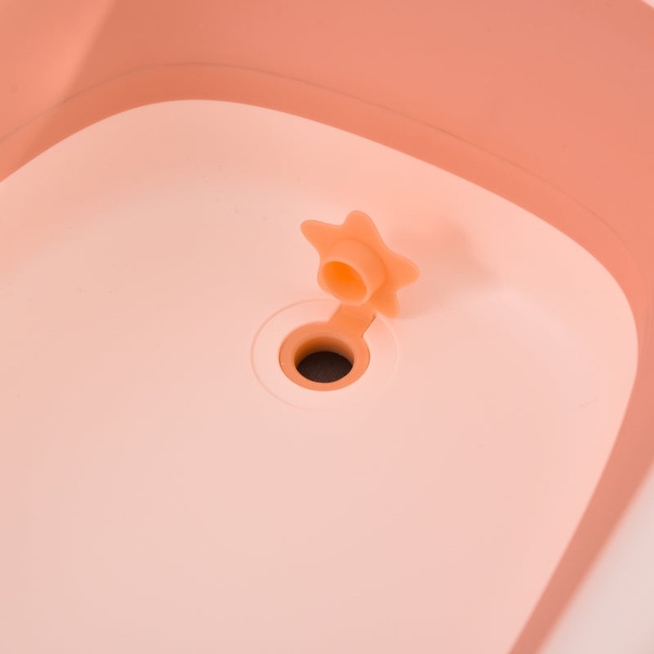 Immagine prodotto Homcom Vasca da bagno pieghevole per bambini con lavabo e tazza per shampoo