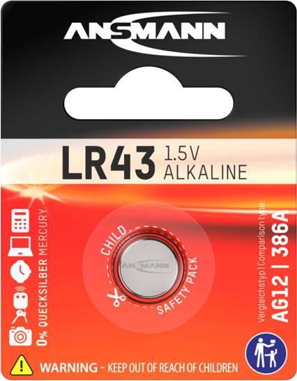 Produktbild Ansmann Alkaline LR43 (1 Stk., LR43, 75 mAh)