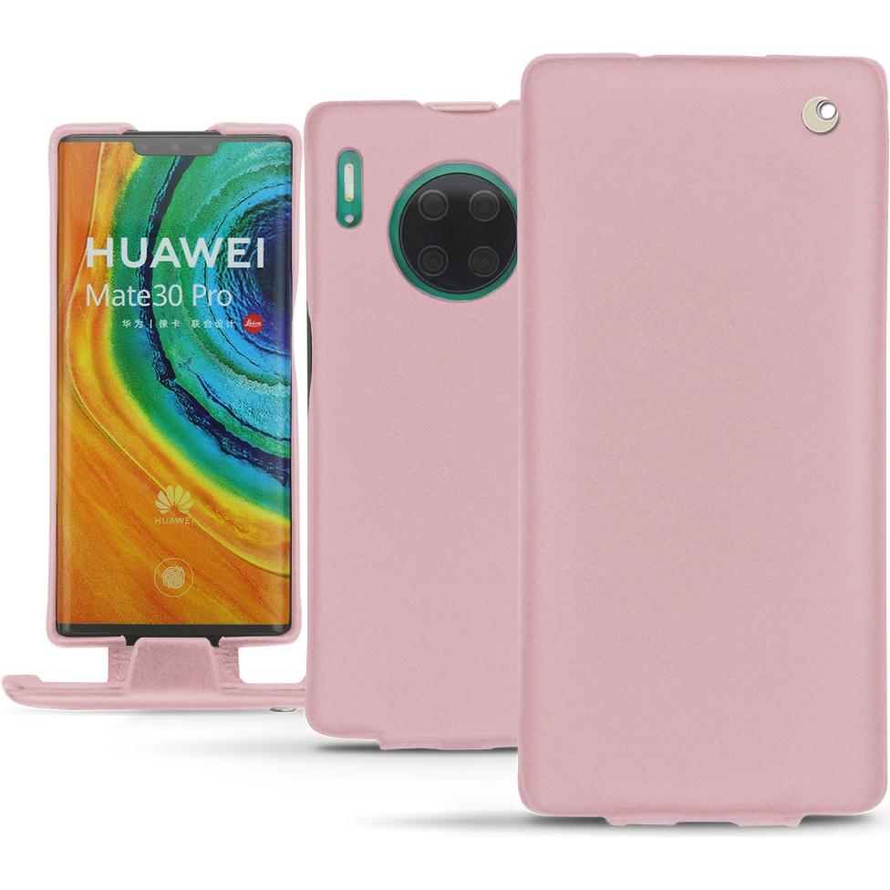 Noreve Lederschutzhülle vertikal (Huawei Mate 30 Pro), Smartphone Hülle, Rosa