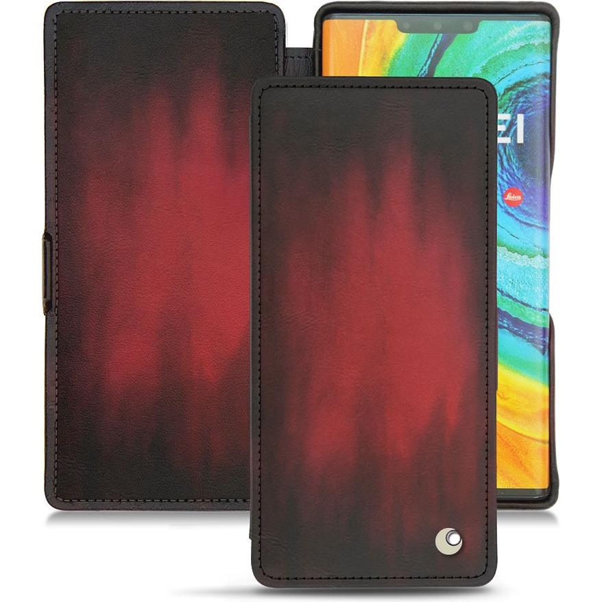 Thumbnail - Noreve Lederschutzhülle horizontal (Huawei Mate 30 Pro), Smartphone Hülle, Rot