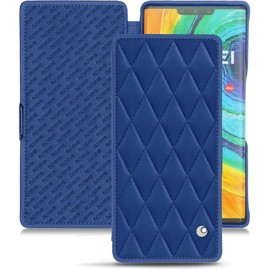 Thumbnail - Noreve Lederschutzhülle horizontal (Huawei Mate 30 Pro), Smartphone Hülle, Blau