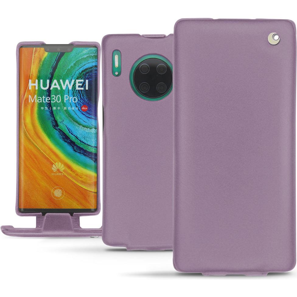 Noreve Lederschutzhülle vertikal (Huawei Mate 30 Pro), Smartphone Hülle, Violett