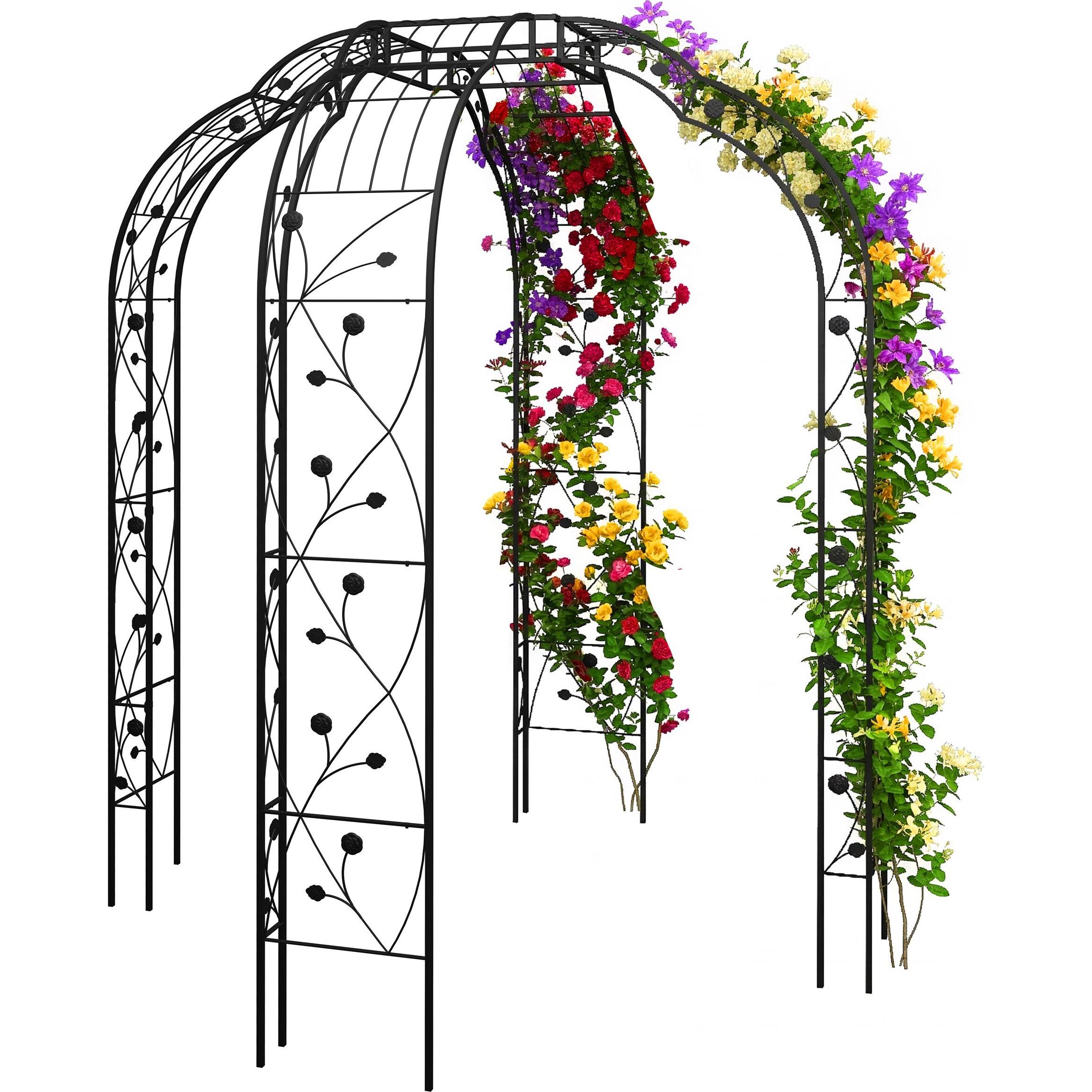 Relaxdays, Accessori per piante, Padiglione per rose (199 cm, 199 cm)