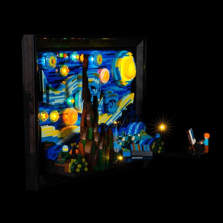 Image du produit Light my bricks LMB 2.0 Kit d'éclairage LED pour LEGO 21333 Vincent van Gogh - Nuit étoilée