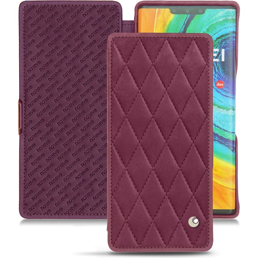 Thumbnail - Noreve Lederschutzhülle horizontal (Huawei Mate 30 Pro), Smartphone Hülle, Violett