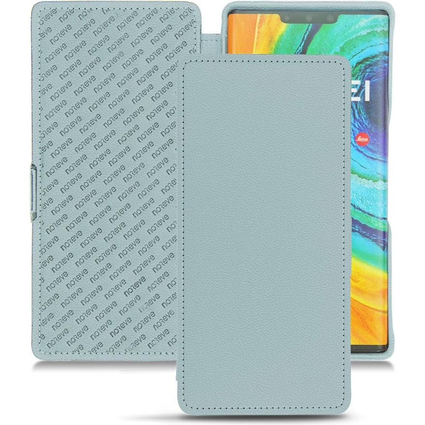 Noreve Lederschutzhülle horizontal (Huawei Mate 30 Pro), Smartphone Hülle, Blau