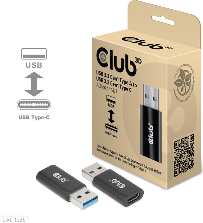 Produktbild Club 3D USB Typ-A zu (0.01 m, USB 3.0)