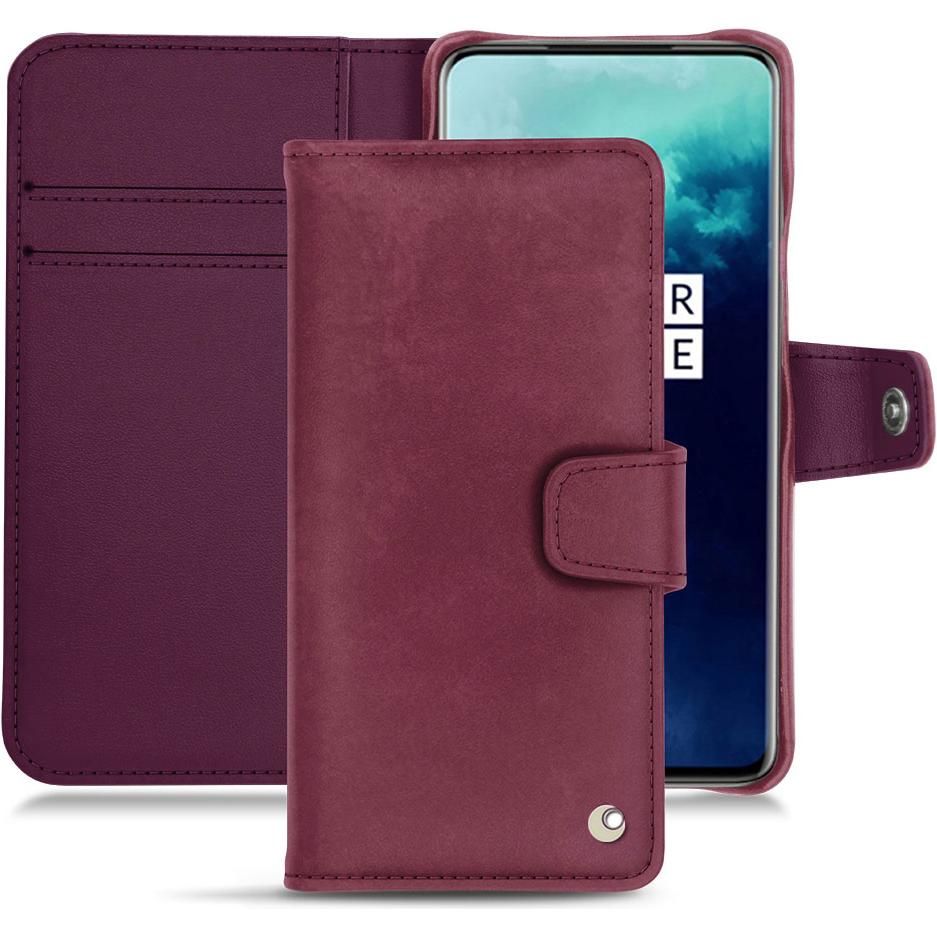 Noreve Lederschutzhülle Wallet (OnePlus 7T Pro), Smartphone Hülle, Violett