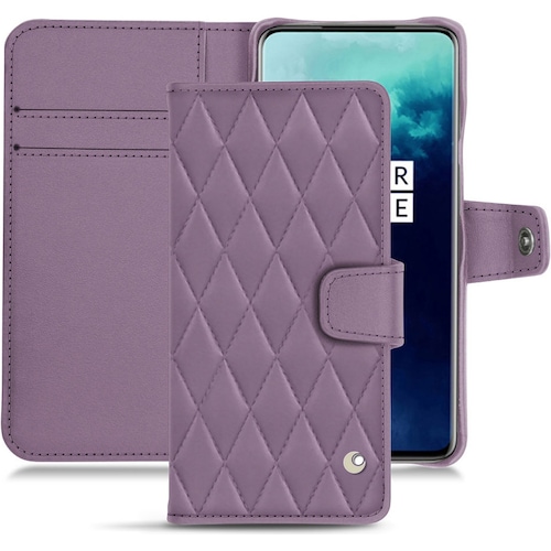 Noreve Lederschutzhülle Wallet (OnePlus 7T Pro), Smartphone Hülle, Violett