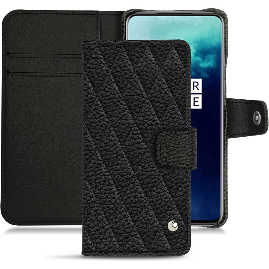 Noreve Lederschutzhülle Wallet (OnePlus 7T Pro), Smartphone Hülle, Schwarz