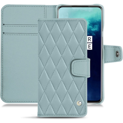 Noreve Lederschutzhülle Wallet (OnePlus 7T Pro), Smartphone Hülle, Blau