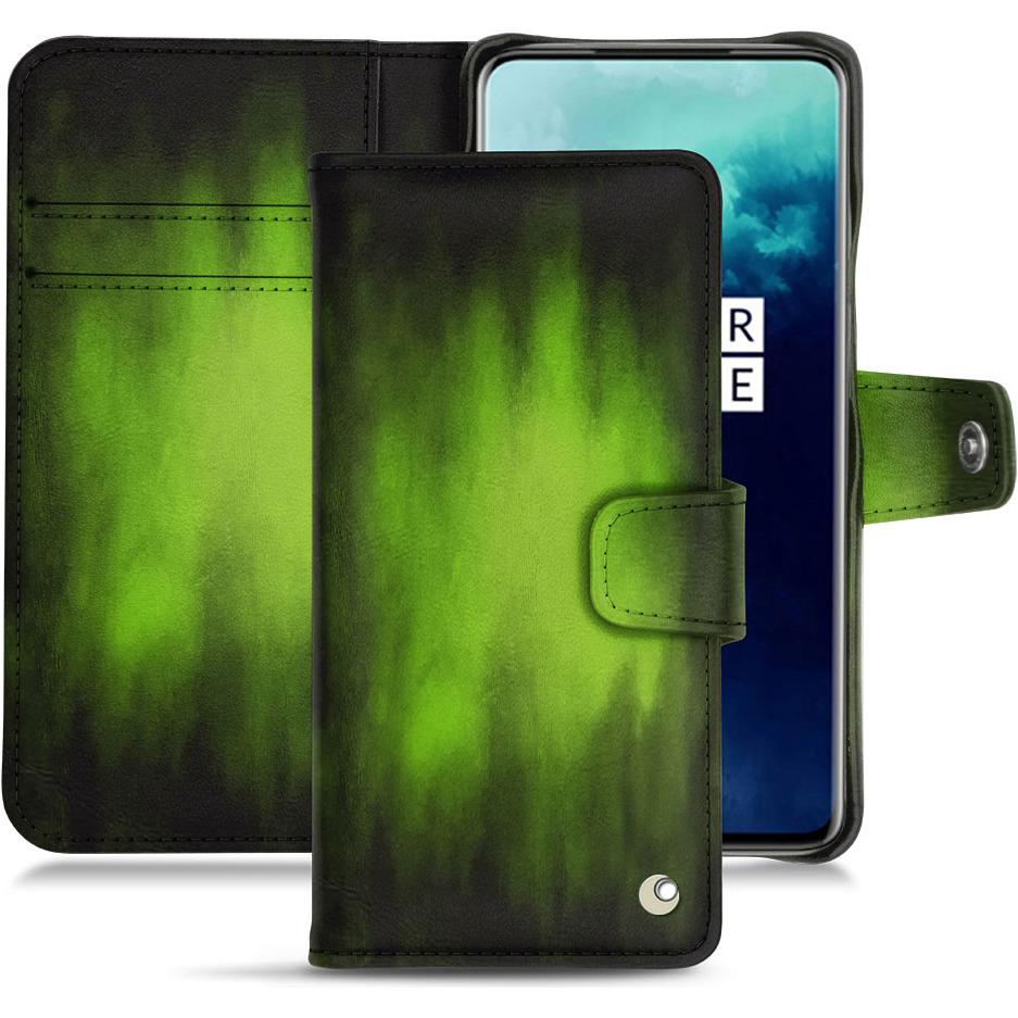 Noreve Lederschutzhülle Wallet (OnePlus 7T Pro), Smartphone Hülle, Grün