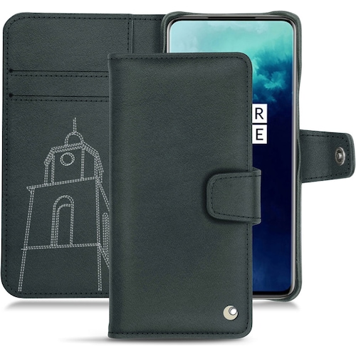 Noreve Lederschutzhülle Wallet (OnePlus 7T Pro), Smartphone Hülle, Blau