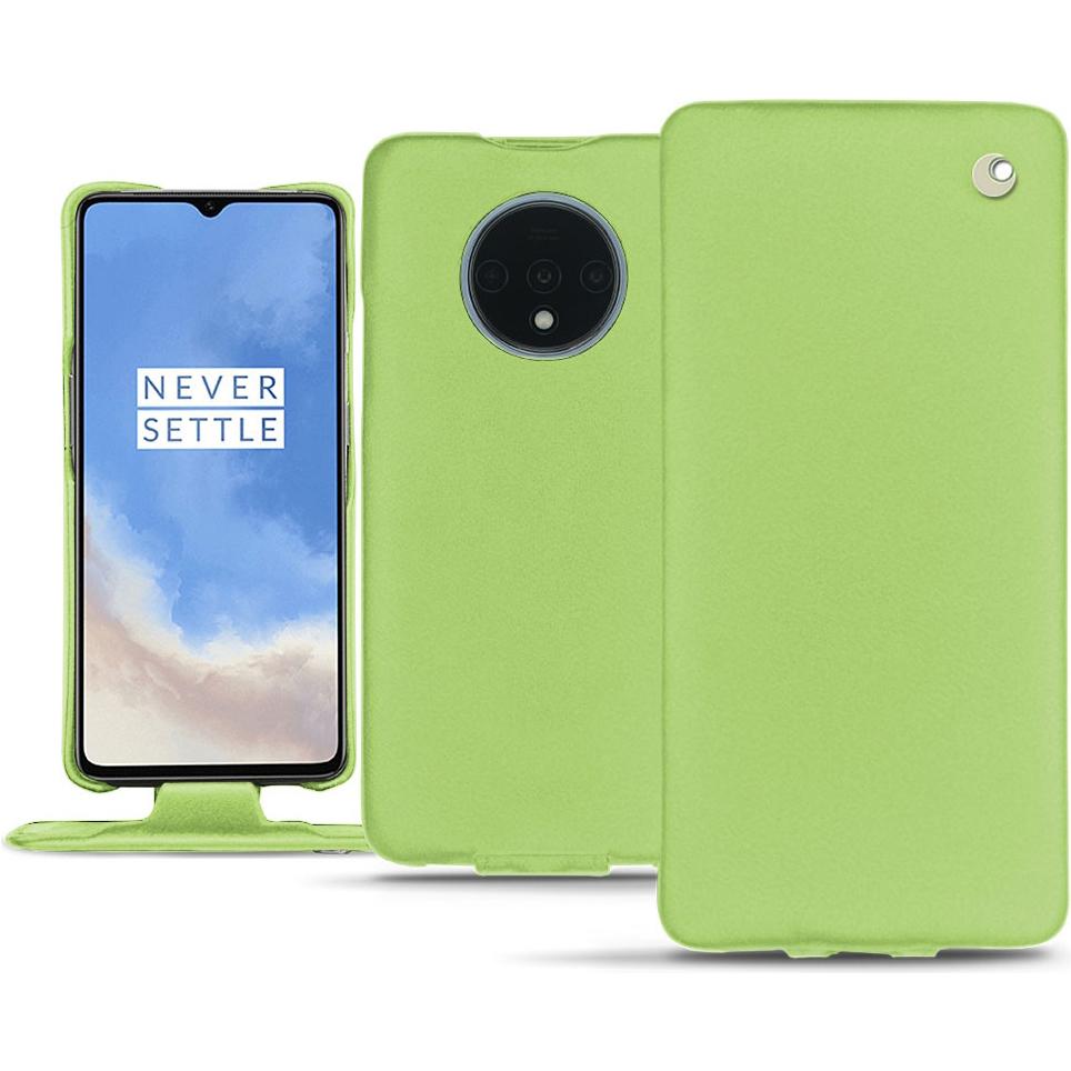 Noreve Lederschutzhülle vertikal (OnePlus 7T), Smartphone Hülle, Grün