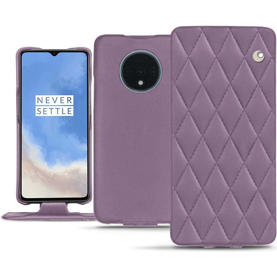 Noreve Lederschutzhülle vertikal (OnePlus 7T), Smartphone Hülle, Violett