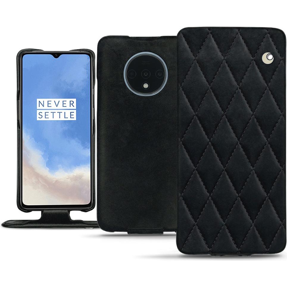 Noreve Lederschutzhülle vertikal (OnePlus 7T), Smartphone Hülle, Schwarz