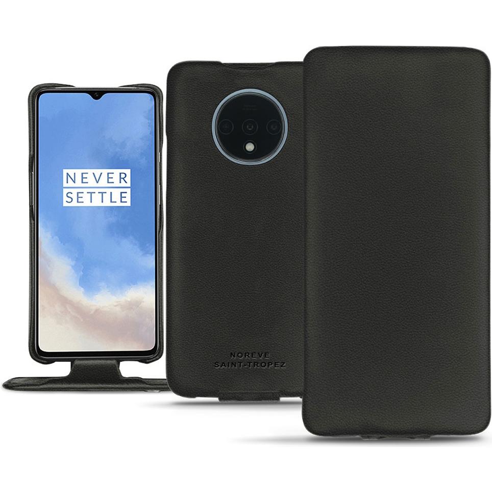 Noreve Lederschutzhülle vertikal (OnePlus 7T), Smartphone Hülle, Schwarz