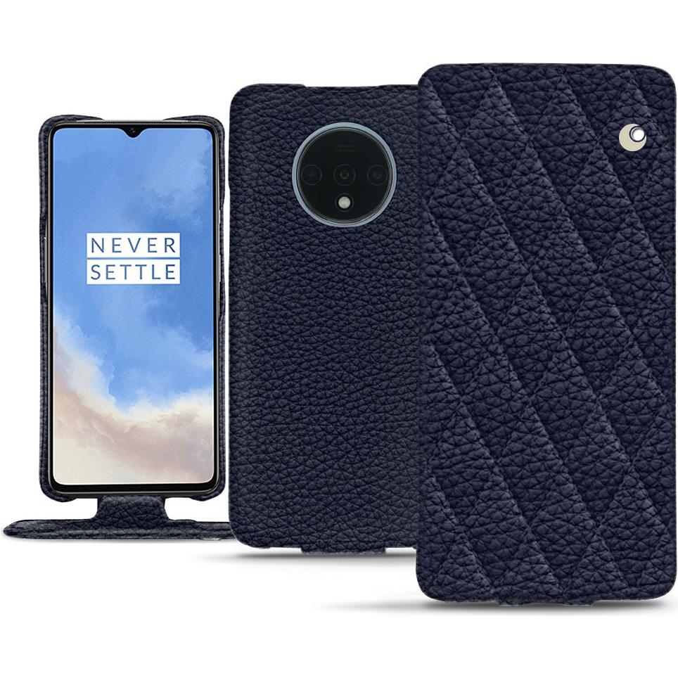 Noreve Lederschutzhülle vertikal (OnePlus 7T), Smartphone Hülle, Violett