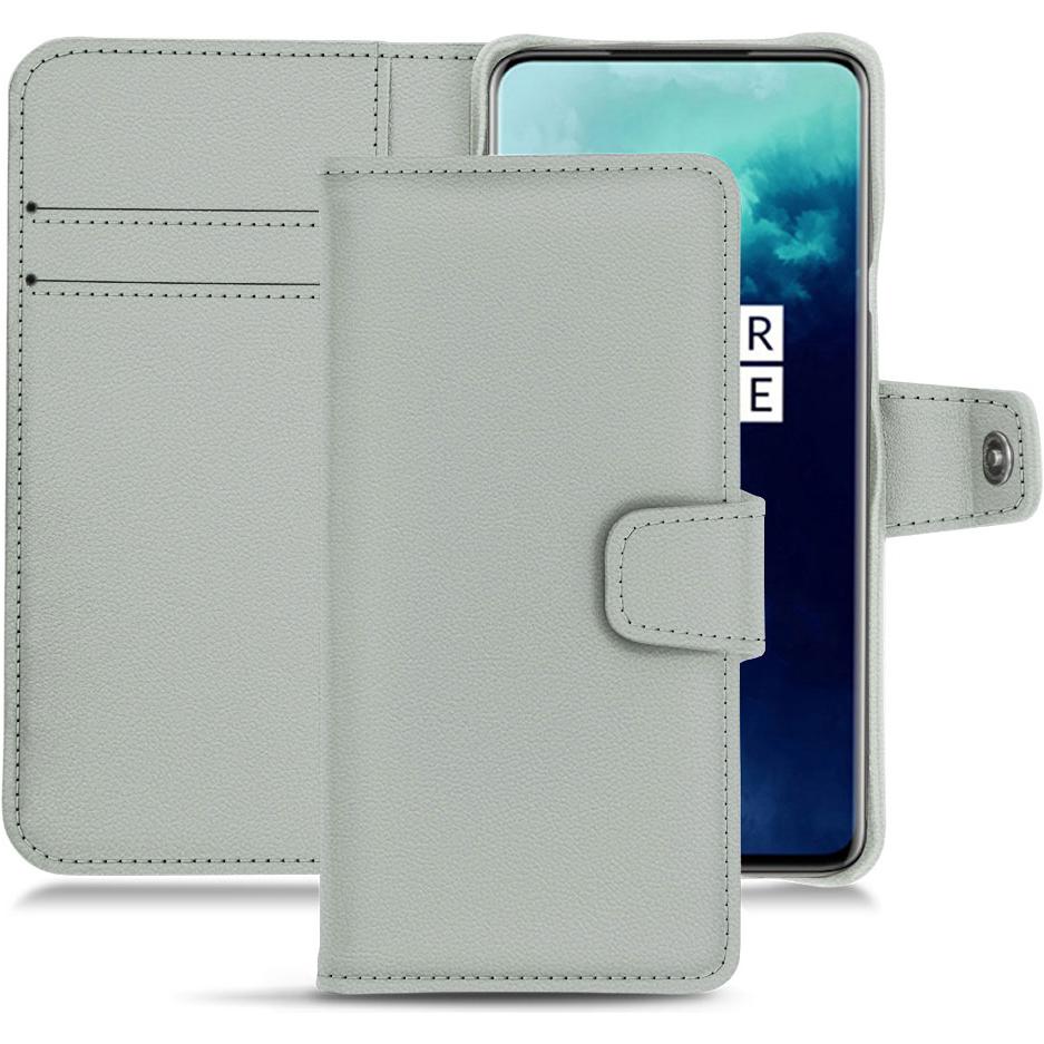 Noreve Lederschutzhülle Wallet (OnePlus 7T Pro), Smartphone Hülle, Grau