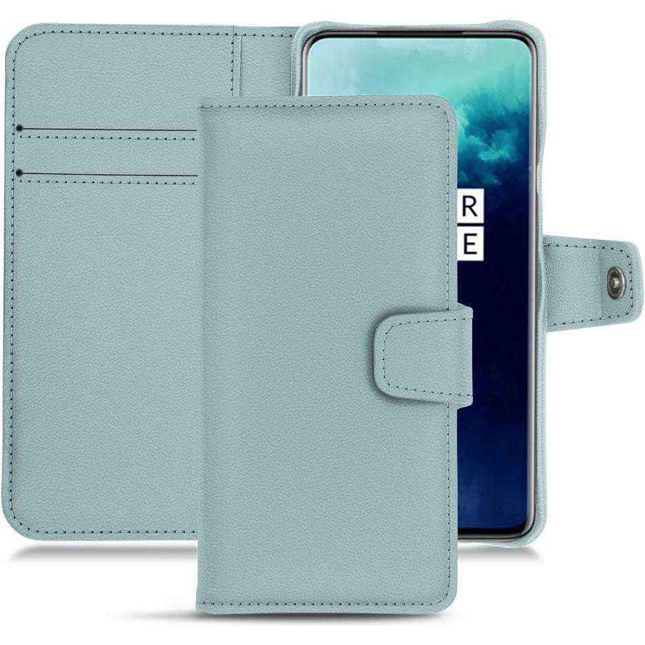Noreve Lederschutzhülle Wallet (OnePlus 7T Pro), Smartphone Hülle, Blau