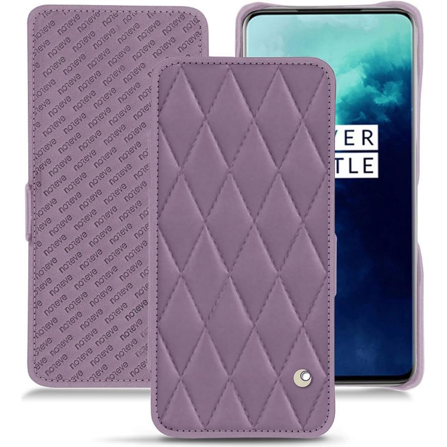 Thumbnail - Noreve Lederschutzhülle horizontal (OnePlus 7T Pro), Smartphone Hülle, Violett