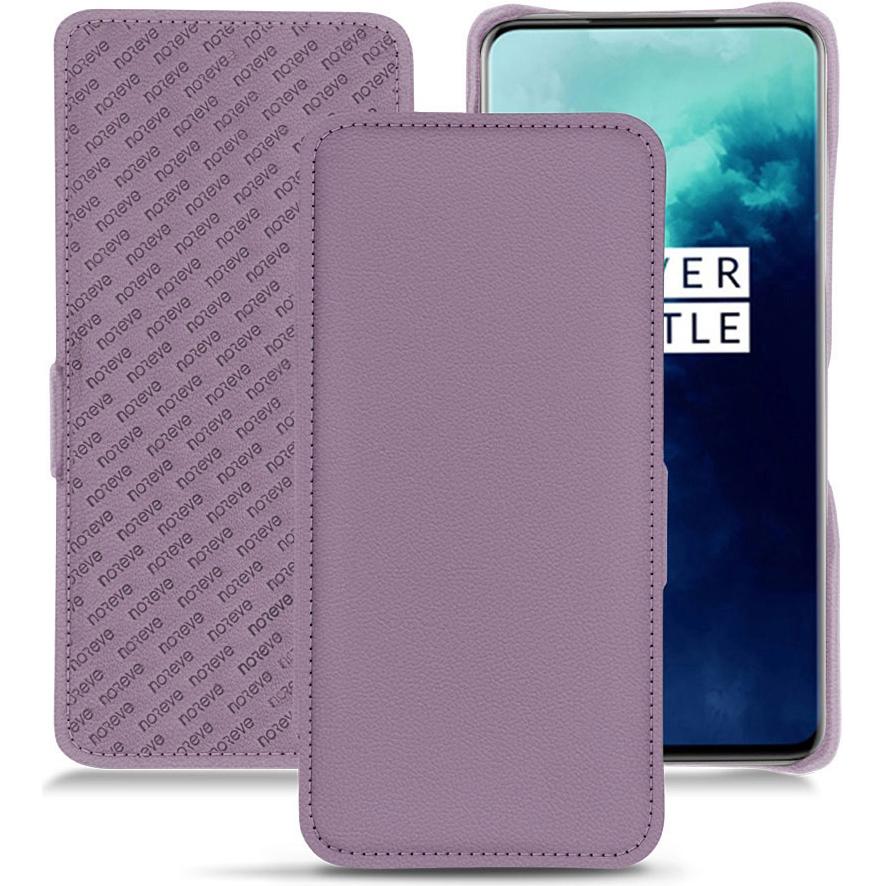 Thumbnail - Noreve Lederschutzhülle horizontal (OnePlus 7T Pro), Smartphone Hülle, Violett