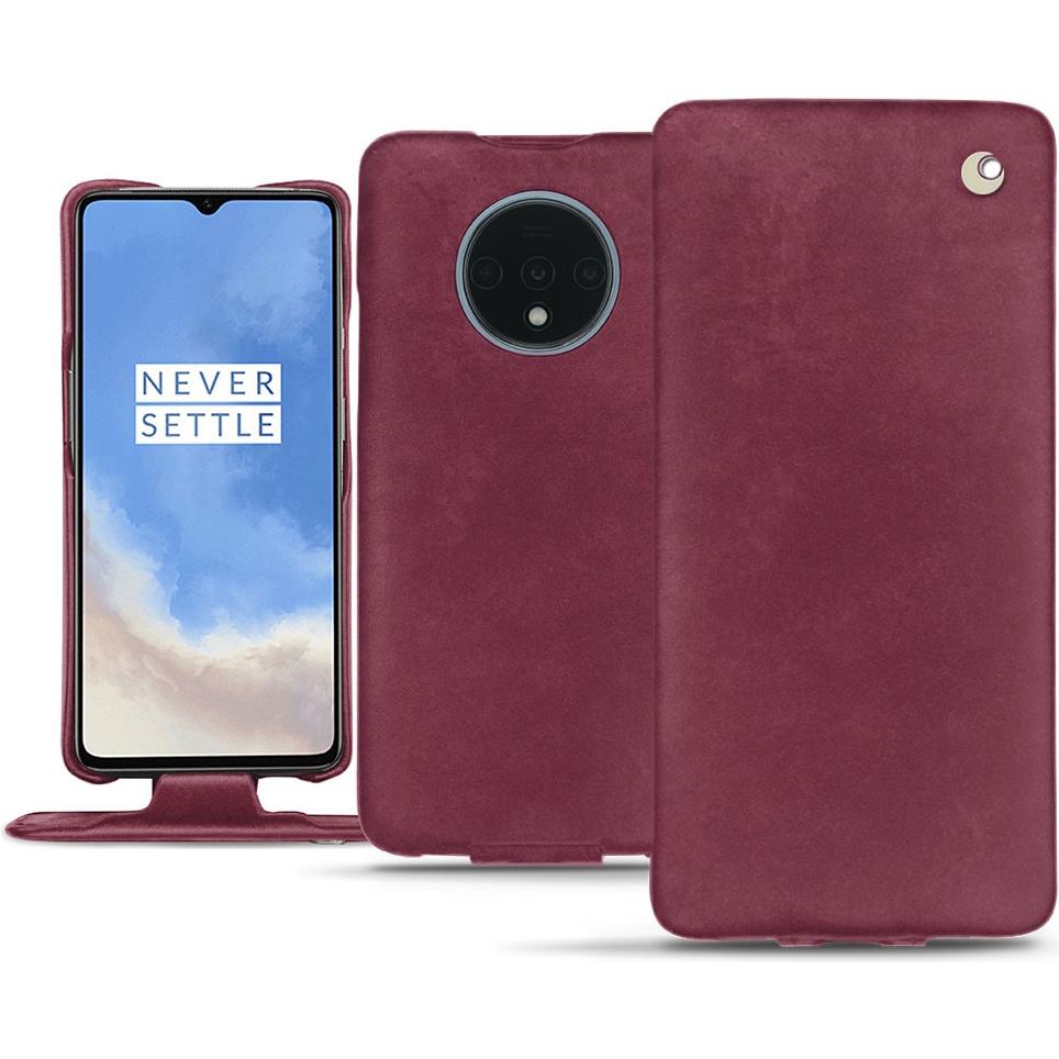 Noreve Lederschutzhülle vertikal (OnePlus 7T), Smartphone Hülle, Violett