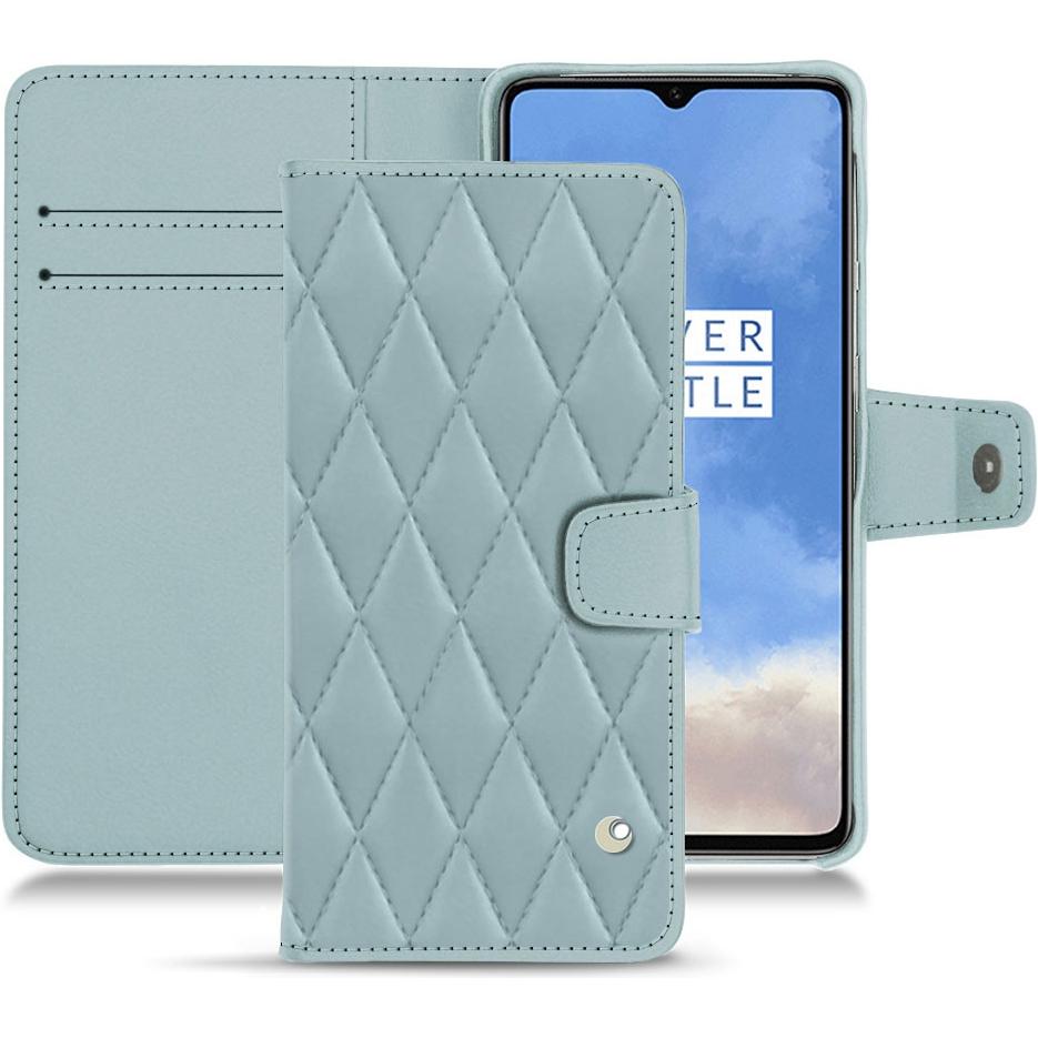 Noreve Lederschutzhülle Wallet (OnePlus 7T), Smartphone Hülle, Blau