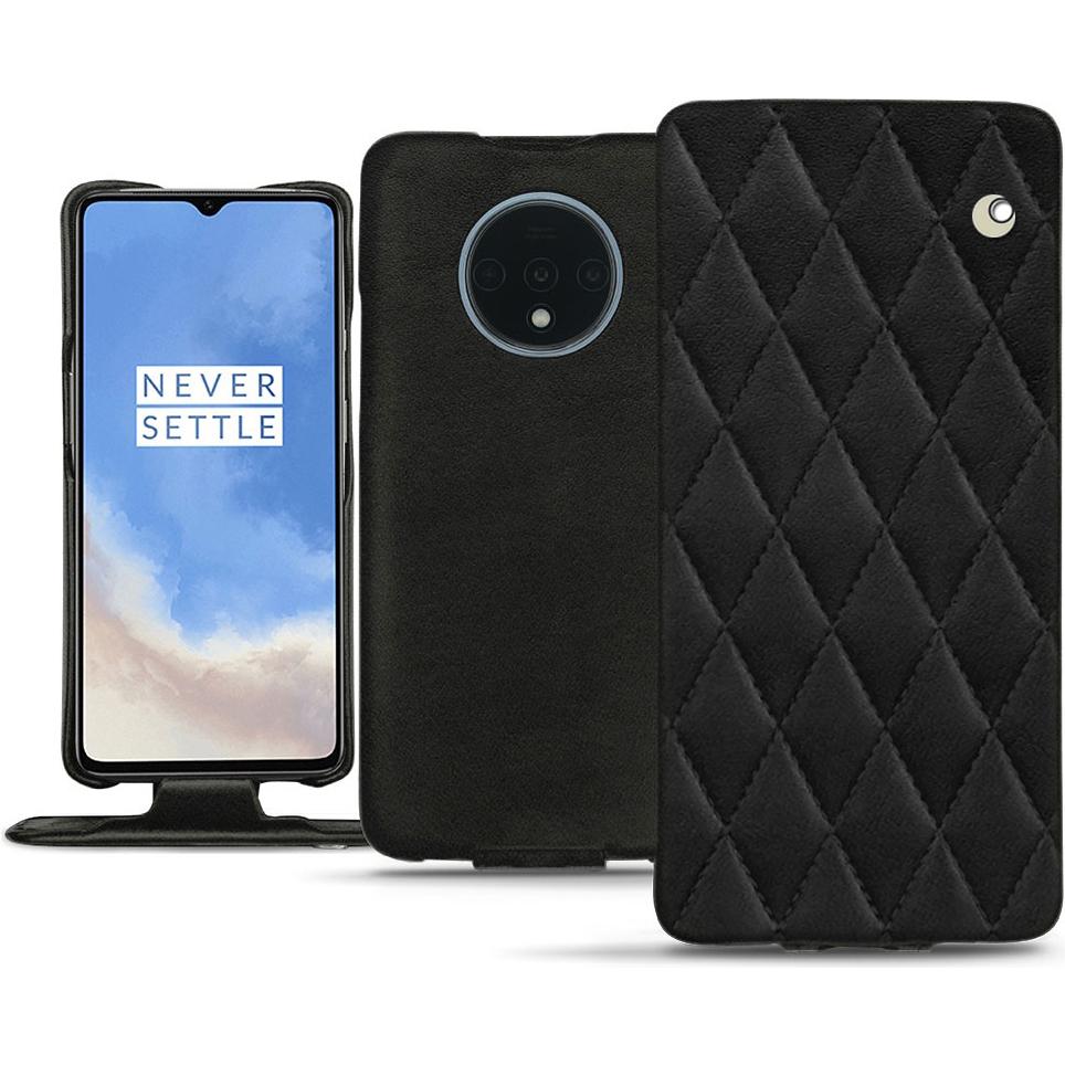 Noreve Lederschutzhülle vertikal (OnePlus 7T), Smartphone Hülle, Schwarz