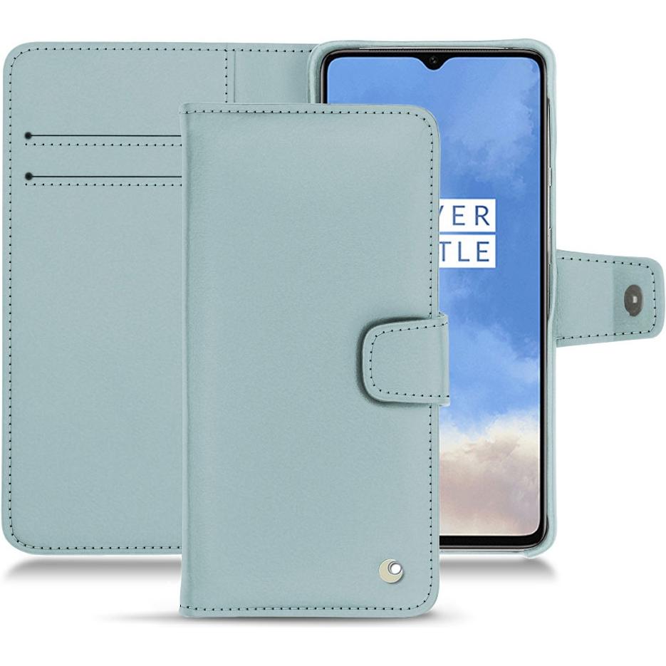 Noreve Lederschutzhülle Wallet (OnePlus 7T), Smartphone Hülle, Blau