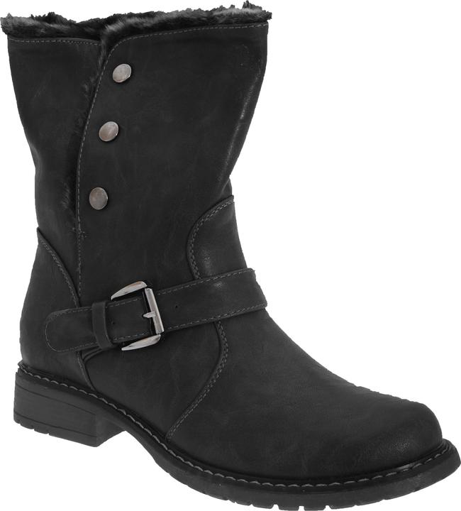 Produktbild Cats Eyes Ankle Boots Winterstiefel Stiefel Stiefeletten Im Bikerstil Zum Umklappen (39)