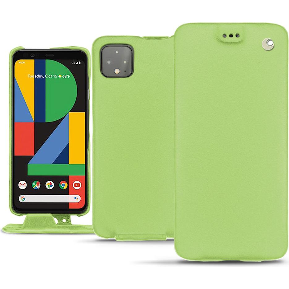 Noreve Lederschutzhülle vertikal (Google Pixel 4 XL), Smartphone Hülle, Grün