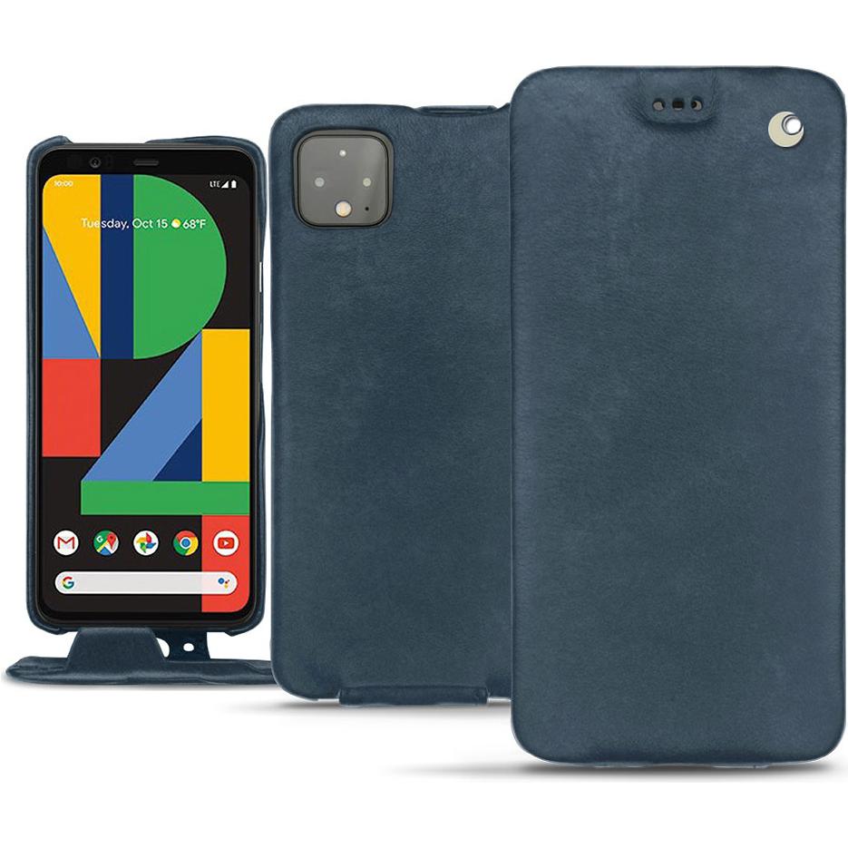 Thumbnail - Noreve Lederschutzhülle vertikal (Google Pixel 4 XL), Smartphone Hülle, Blau
