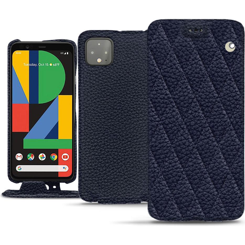 Noreve Lederschutzhülle vertikal (Google Pixel 4 XL), Smartphone Hülle, Violett