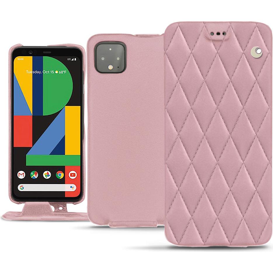 Thumbnail - Noreve Lederschutzhülle vertikal (Google Pixel 4 XL), Smartphone Hülle, Rosa