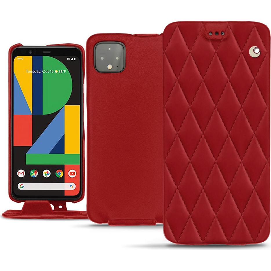 Thumbnail - Noreve Lederschutzhülle vertikal (Google Pixel 4 XL), Smartphone Hülle, Rot