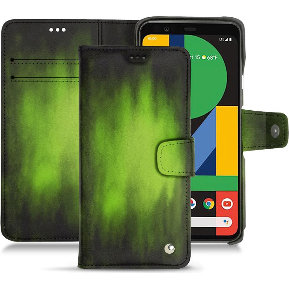 Noreve Lederschutzhülle Wallet (Google Pixel 4 XL), Smartphone Hülle, Grün