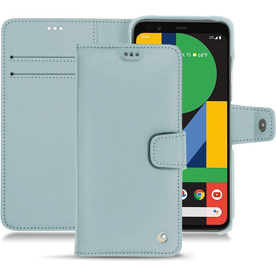 Noreve Lederschutzhülle Wallet (Google Pixel 4 XL), Smartphone Hülle, Blau