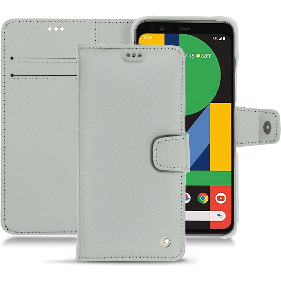 Noreve Lederschutzhülle Wallet (Google Pixel 4 XL), Smartphone Hülle, Grau