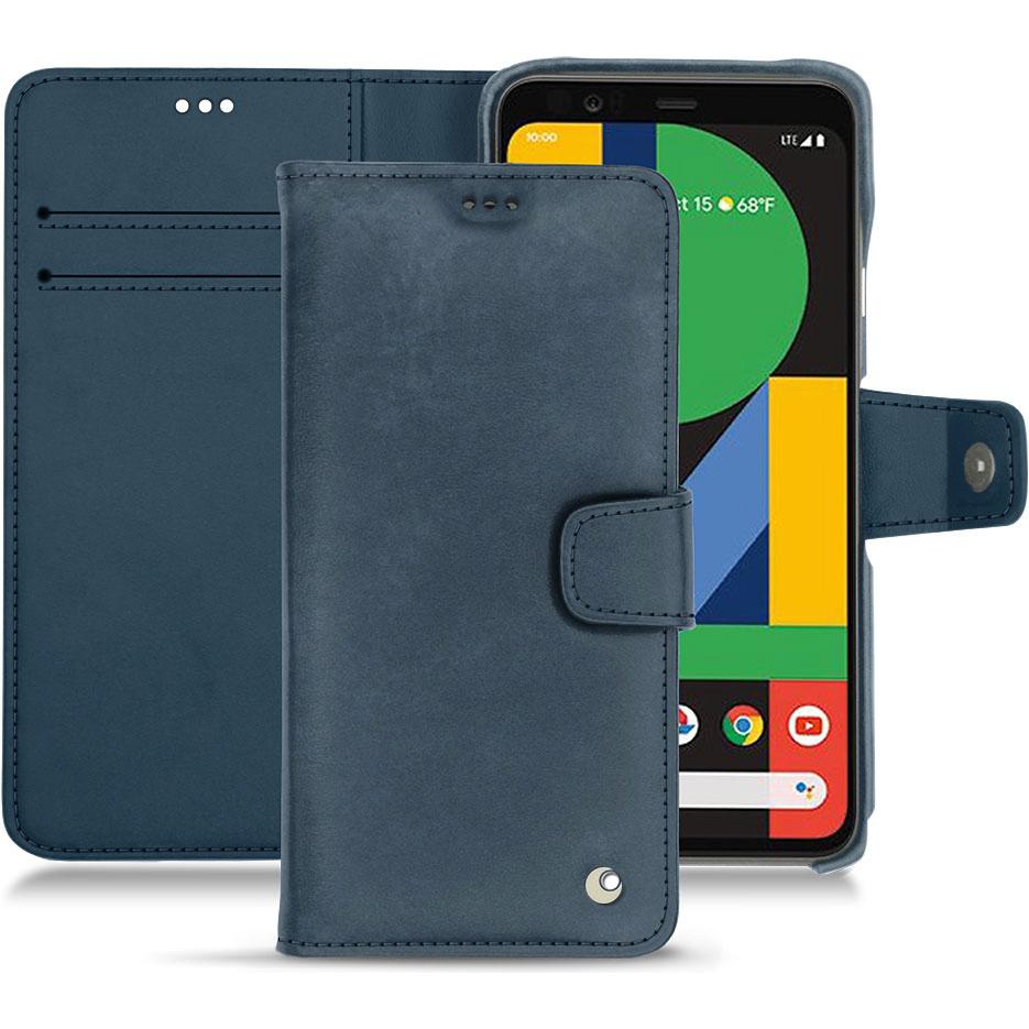 Noreve Lederschutzhülle Wallet (Google Pixel 4 XL), Smartphone Hülle, Blau