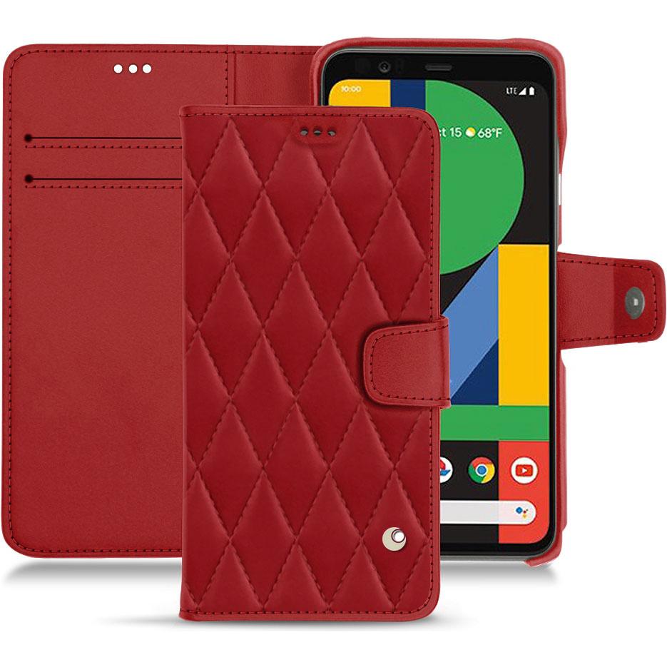 Noreve Lederschutzhülle Wallet (Google Pixel 4 XL), Smartphone Hülle, Rot