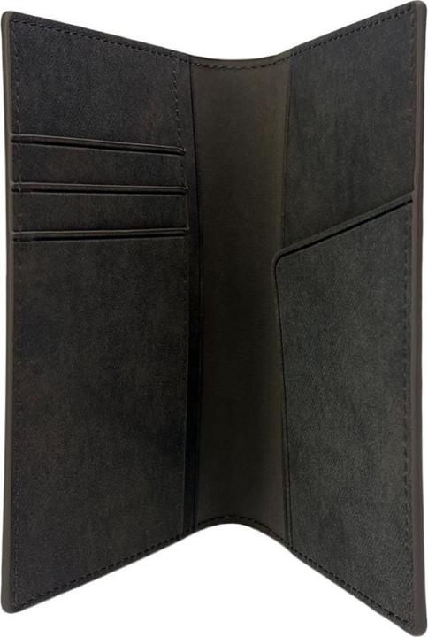 Actual product image Nimmy Passport case wallet Raptor Wolf brown