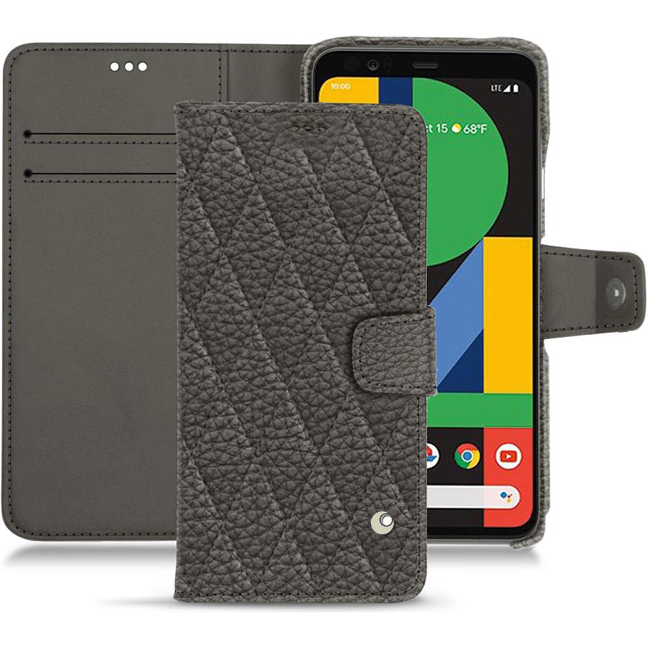 Thumbnail - Noreve Lederschutzhülle Wallet (Google Pixel 4 XL), Smartphone Hülle, Grau